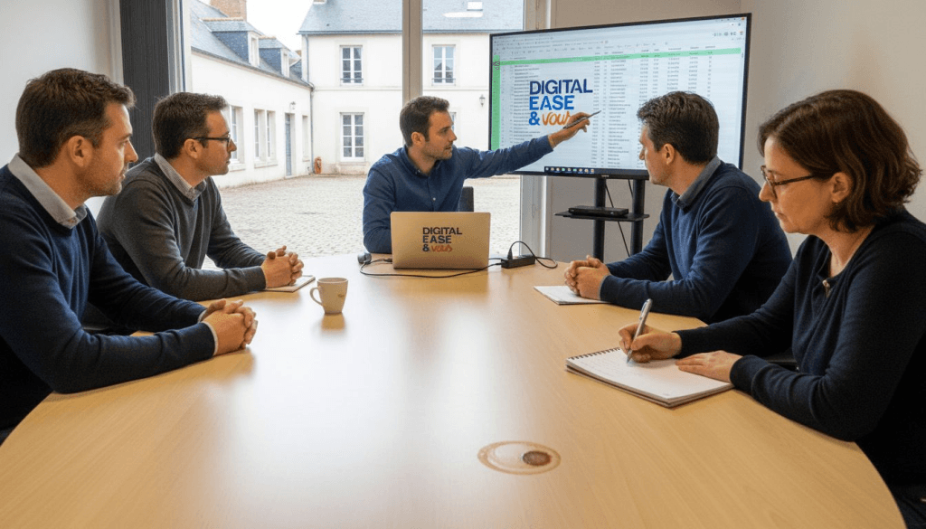Atelier de travail sur la transformation digitale pour les PME, organisé en présentiel