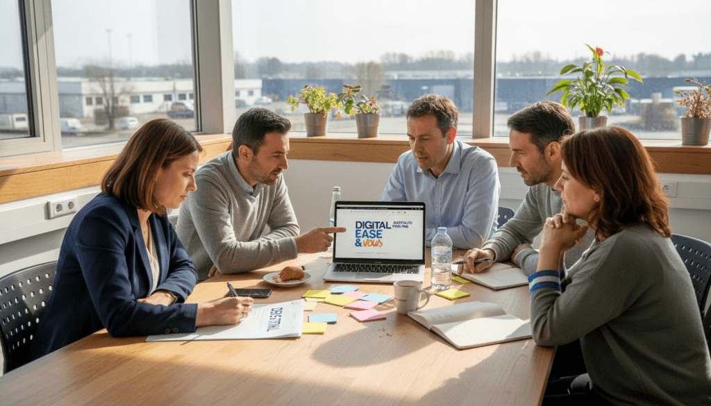 L’équipe s’est réunie pour une session de formation en ligne.