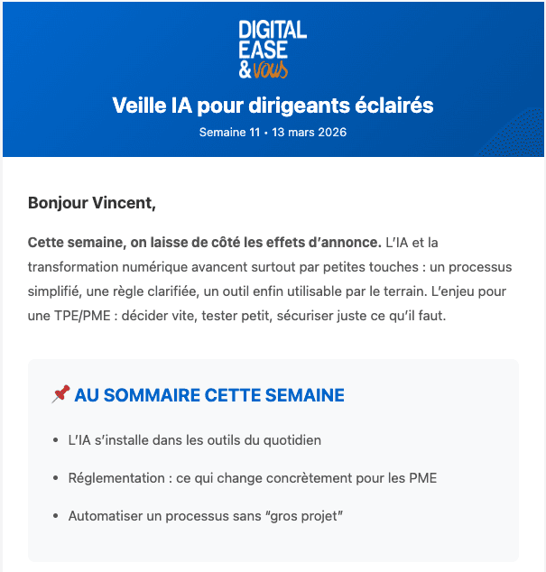 veille IA digitalease&vous