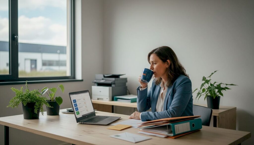 Responsable de PME utilisant une solution SaaS pour piloter son activité