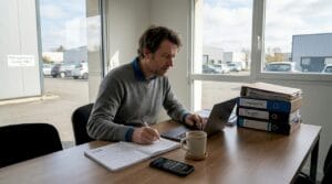 Un consultant spécialisé en e-commerce accompagne une PME lors d’une réunion de travail.