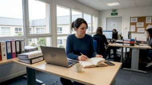 Le responsable formation au sein d’une PME pilote la transformation digitale du service administratif.