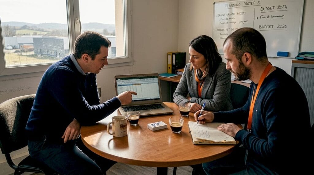 Échange convivial sur l’intelligence artificielle au sein des PME