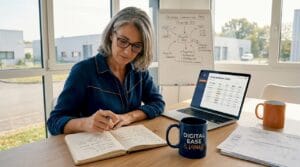 Un entrepreneur reçoit un client dans son espace de travail