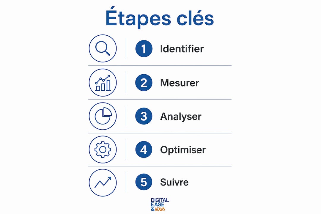 Les grandes étapes pour optimiser la performance opérationnelle en un coup d’œil