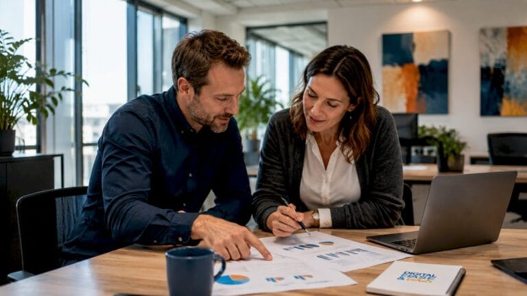 Des chefs d’entreprise de PME échangent autour de solutions sur mesure adaptées à leurs besoins.