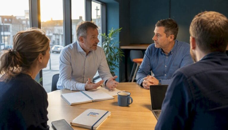 Session de formation pour l’équipe d’une PME, organisée dans la zone artisanale.