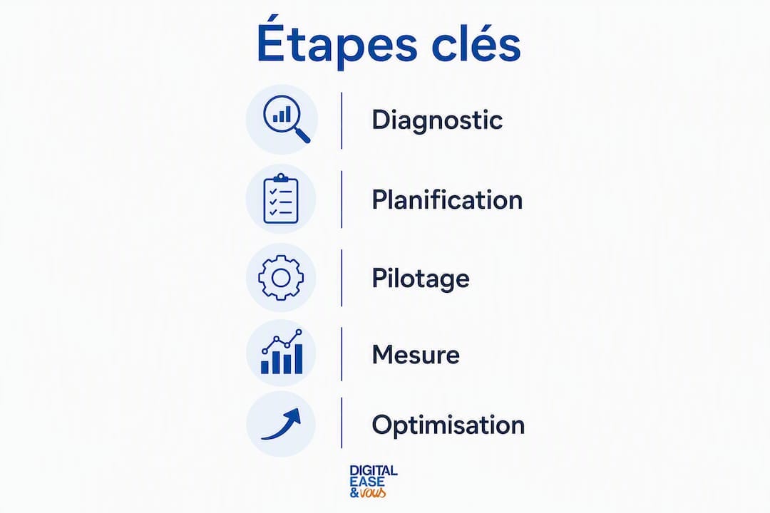 Infographie : les grandes étapes pour optimiser la performance opérationnelle
