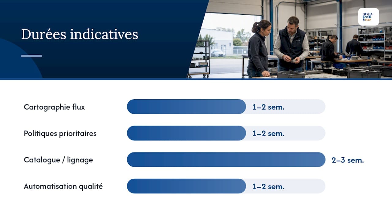 Commencez petit : gouvernance des données pour PME en 6 étapes 1 Comment déployer la gouvernance des données en 6 étapes — overview diagram