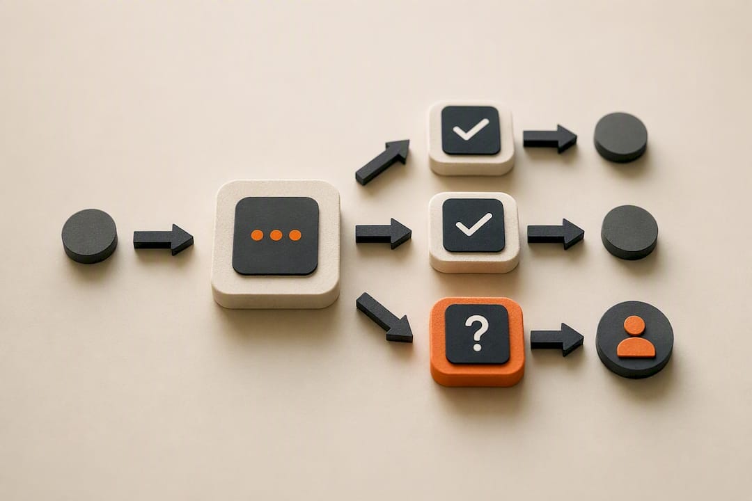 7 étapes pragmatiques pour automatiser le service client, dirigeants PME 1 Chaînes de réponses automatiques avec intervention humaine