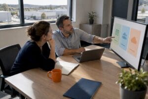 Dirigeants en train de comparer des outils de cartographie applicative
