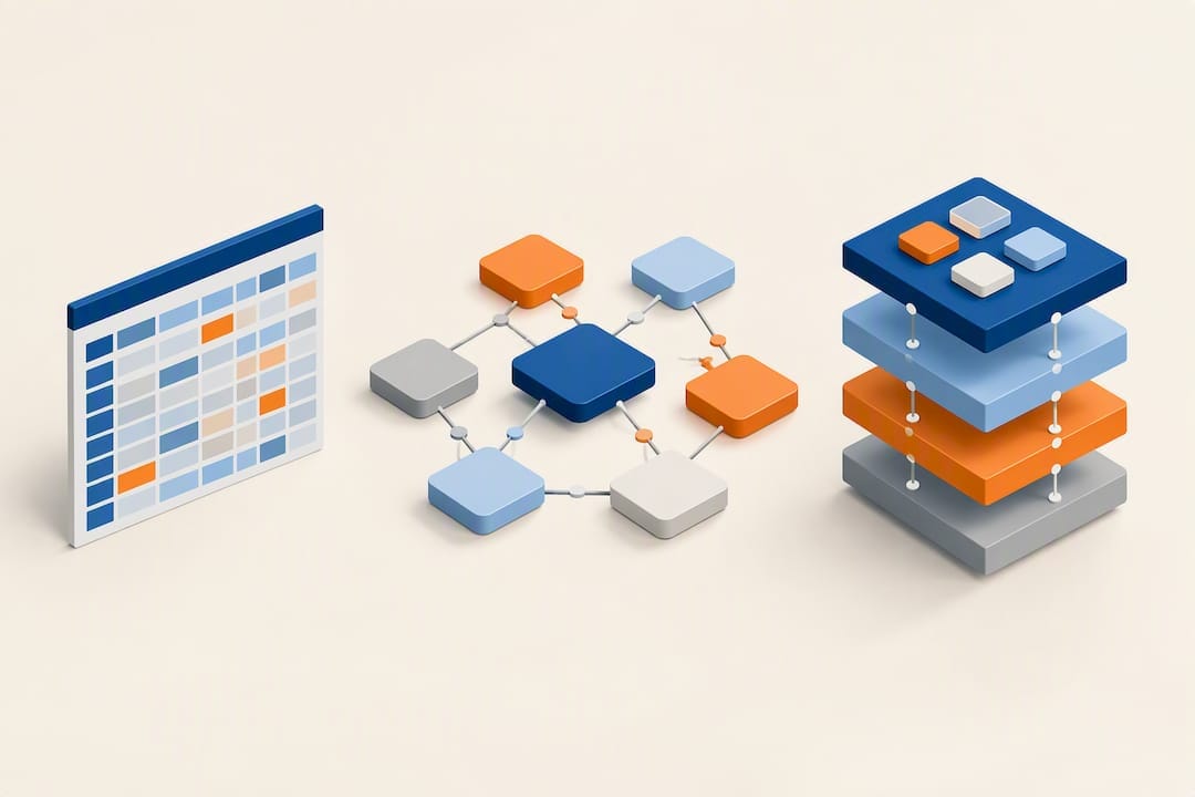 Trois façons d'organiser les outils