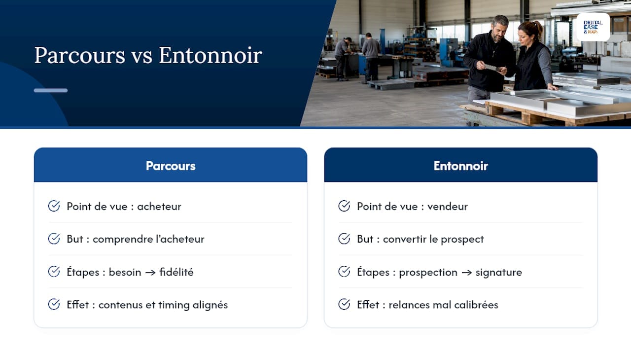 Qu'est-ce que le parcours client B2B, exactement ? — overview diagram