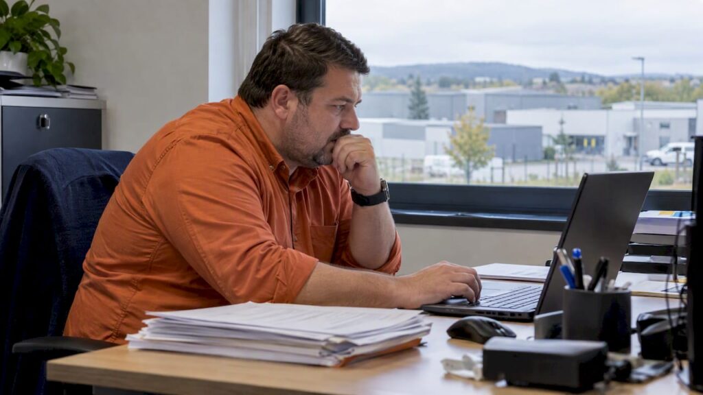 Responsable contrôlant le suivi des relances clients